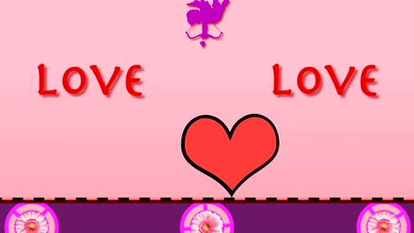 navidad abstracta y corazones rojos forma fluyendo, día de san valentín amor relación evento de vacaciones festivo