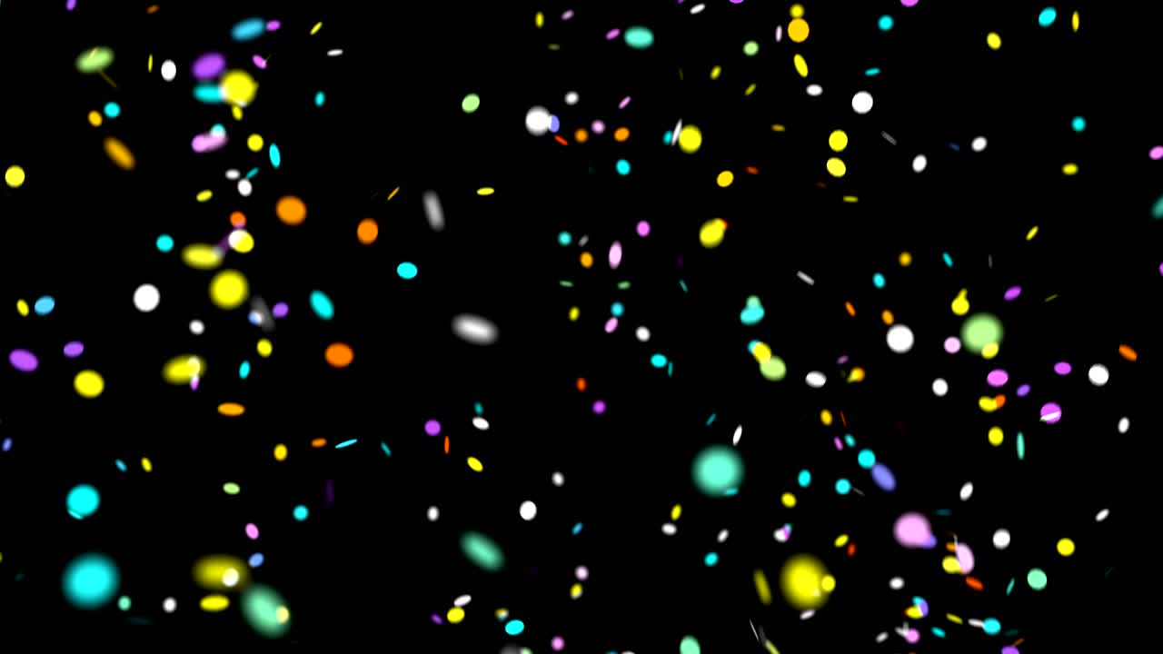 confeti de colores que caen