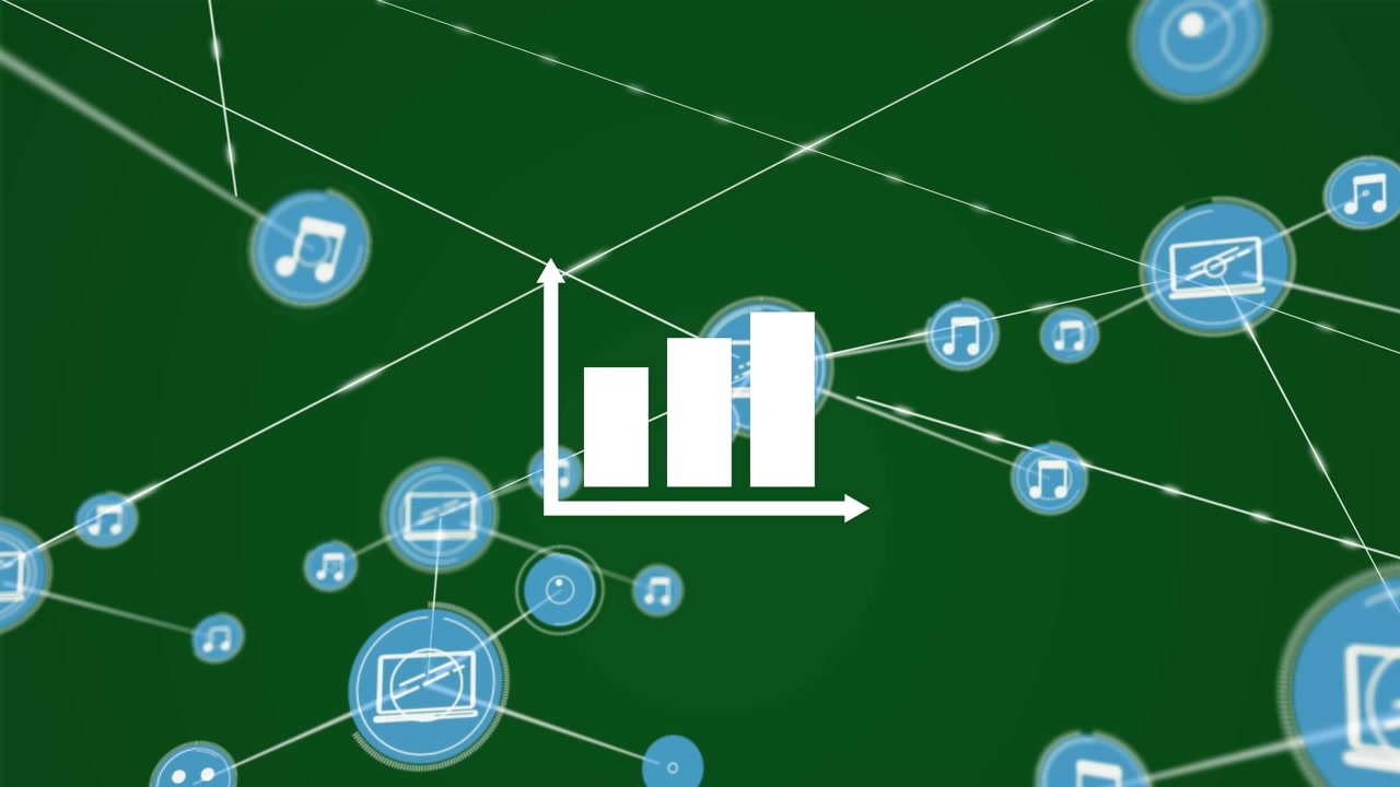 Una rete di dati globale animata mostra connessioni e interfacce digitali.