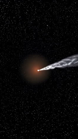 comet in space