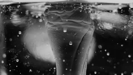 close-up of ice