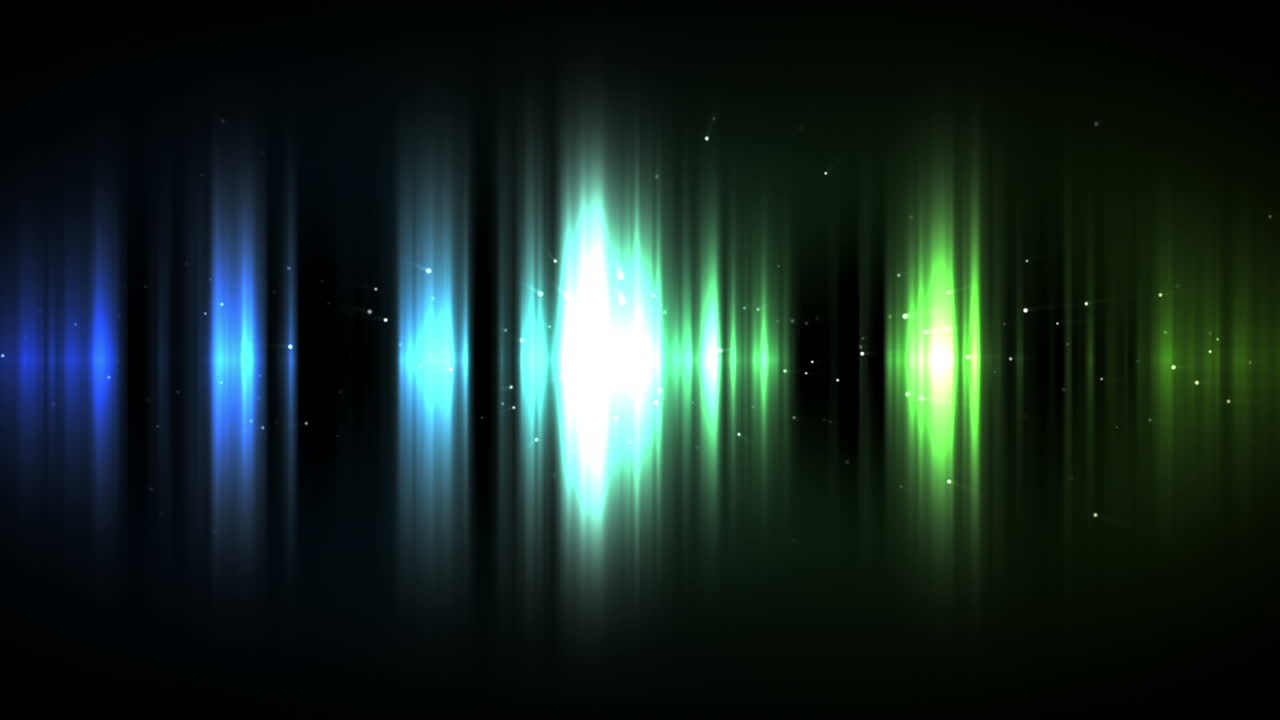 Blue and green gradation lines