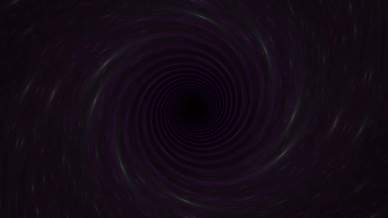 Abstrakt Hvirvlende Vortextunnel i Mørkt Kosmisk Rum