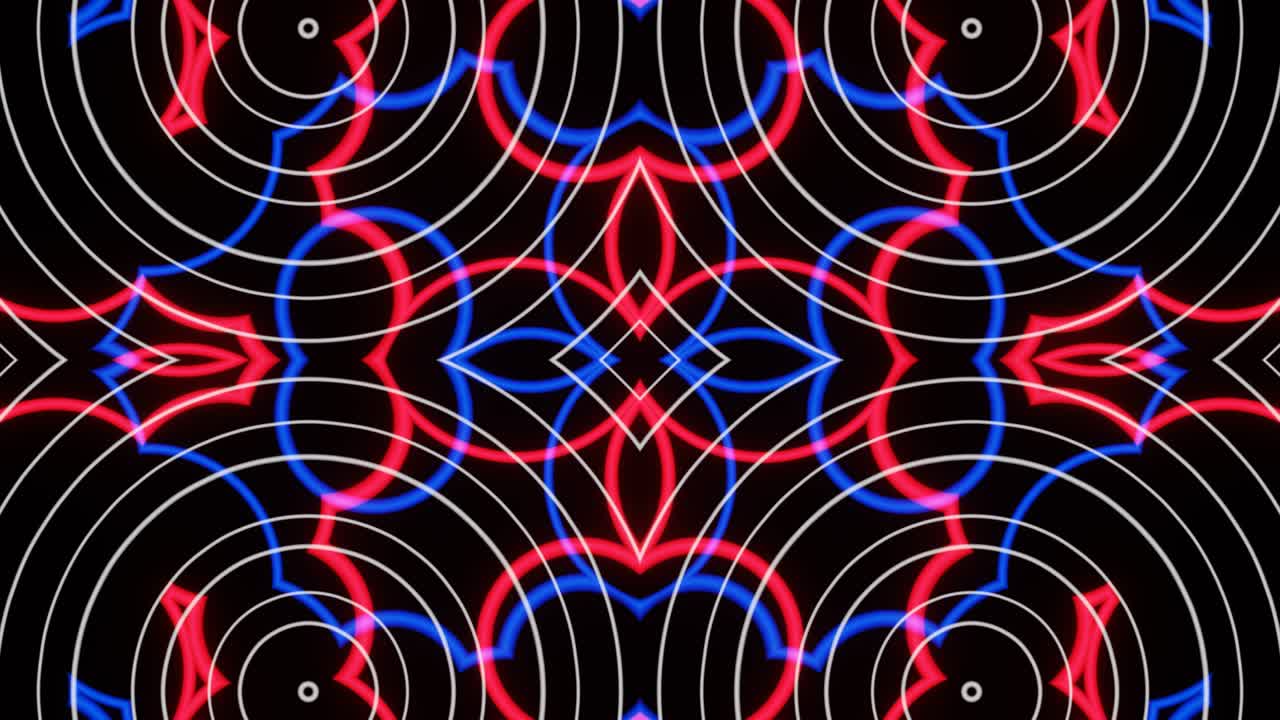 Pattern VJ Loop Abstract Bursts of Abstract Shapes