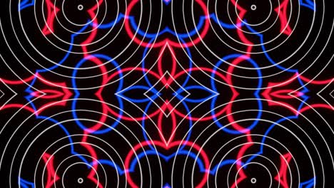 bucle de patrón vj ráfagas abstractas de formas abstractas