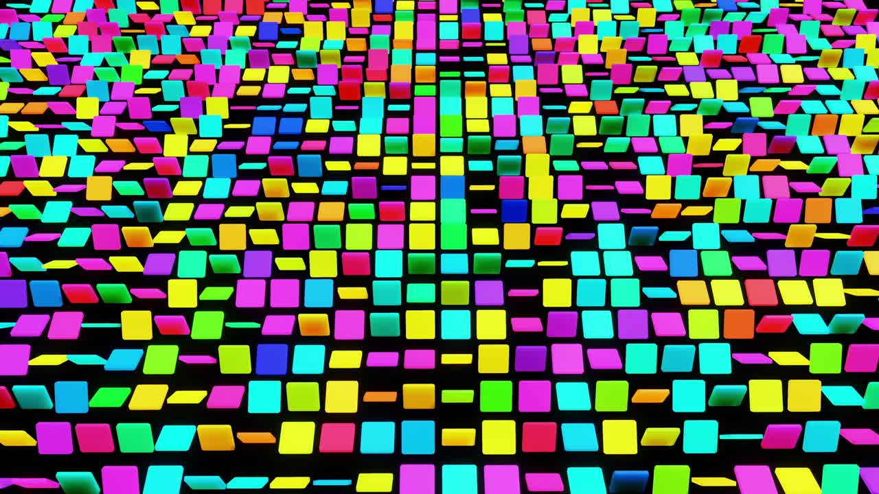 fondo geométrico simple con placas de colores, bucle de animación suave en el plano en 4k. fondo creativo de colores. bucle vj.