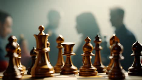 chess players in a close match