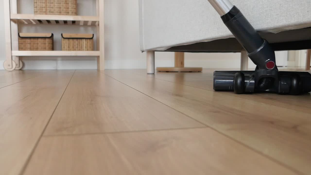 Vacuuming under the bed