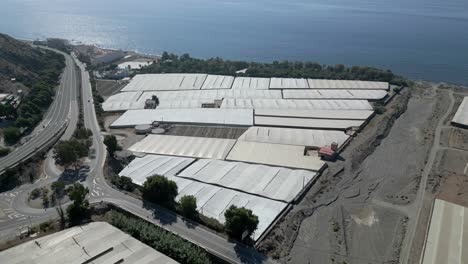 Farming-on-an-industrial-scale-at-Almeria-in-Spain,-Europe