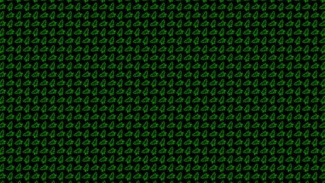 Christmas-Tree-Tiled-Background-Animation-Pattern-in-Glowing-Green-and-Black