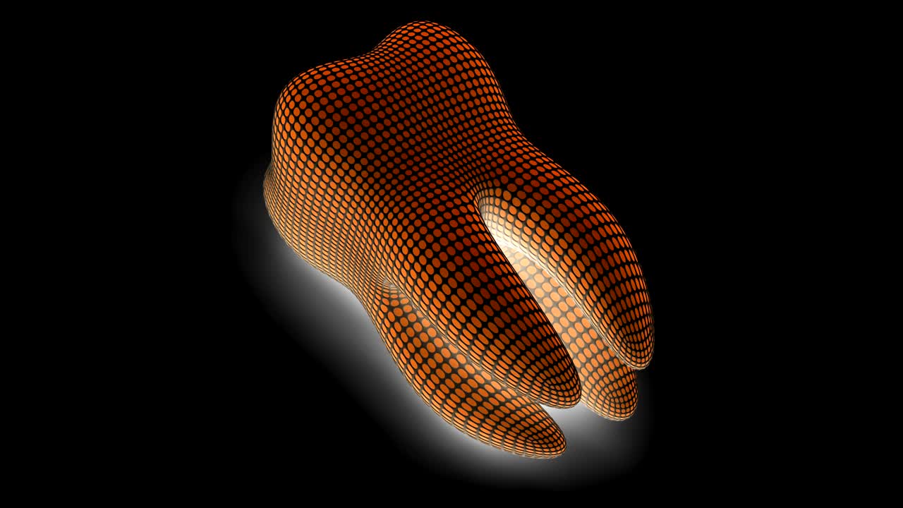 Tooth. Looping footage has 4K resolution.