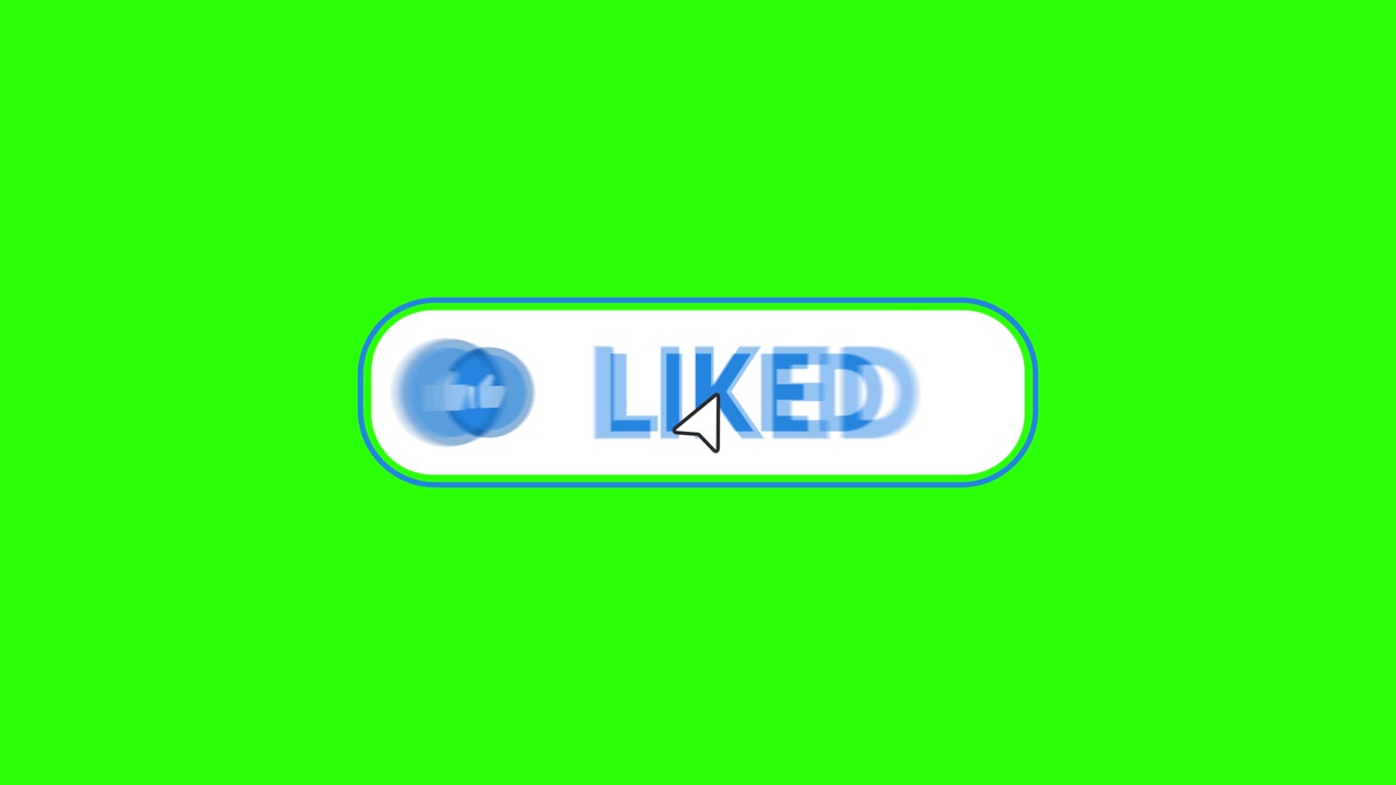 Like and Liked Buttons on Green Screen