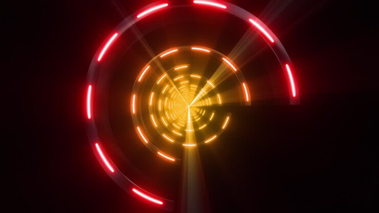 抽象的なネオントンネル