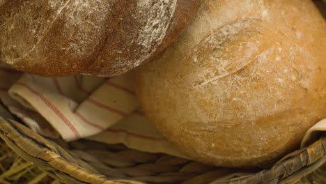 traditional bread in a basket