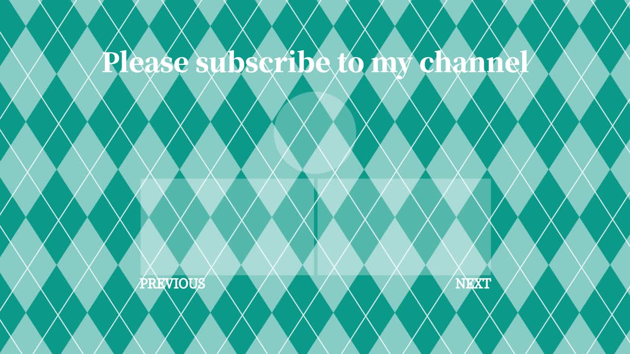 argyle 패턴 엔드 카드 엔딩 스크린 모션 그래픽