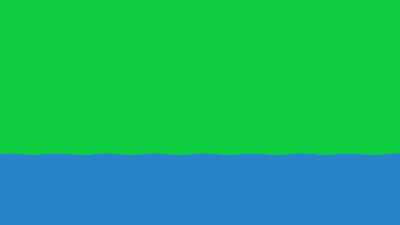 capa de animación de bucle de onda simple, pantalla verde en 4k