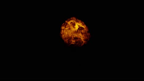 big fire explosion air sparks -120fps -from the bottom of the screen, black background, transparent overlay with alpha matte, ​​big explosion effect video