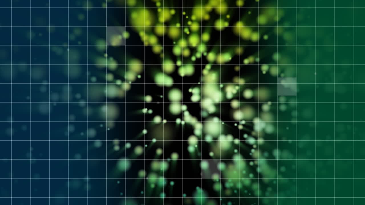 esferas de luz danzantes