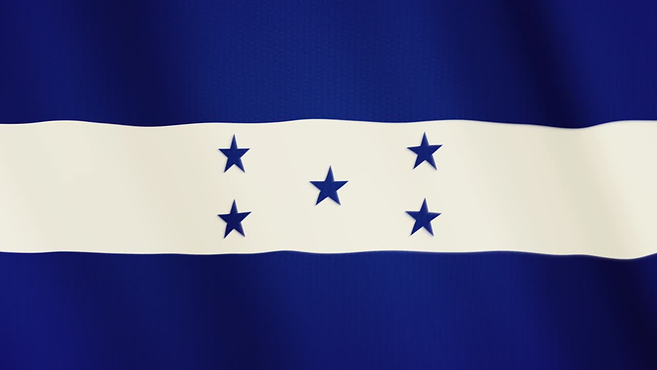 온두라스 발을 흔들고 있는 애니메이션. 전체 화면. 국가의 상징