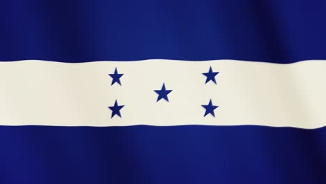 honduras flag waving animation. full screen. symbol of the country