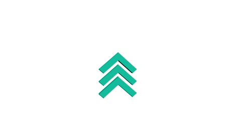 3d swipe up animation button. application and social network icons, swipe up for advertising. social media scroll arrows. 4k video animation with alpha channel