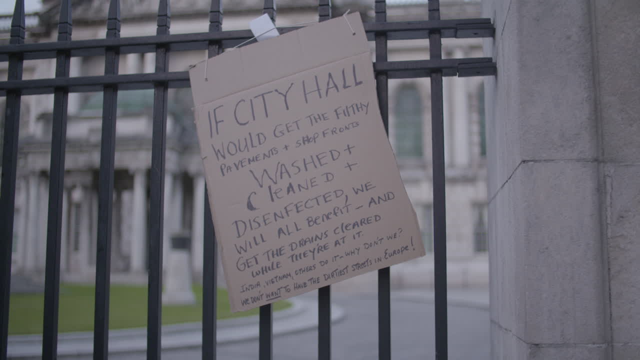 la ciudad de belfast en el bloqueo de covid, mayo de 2020