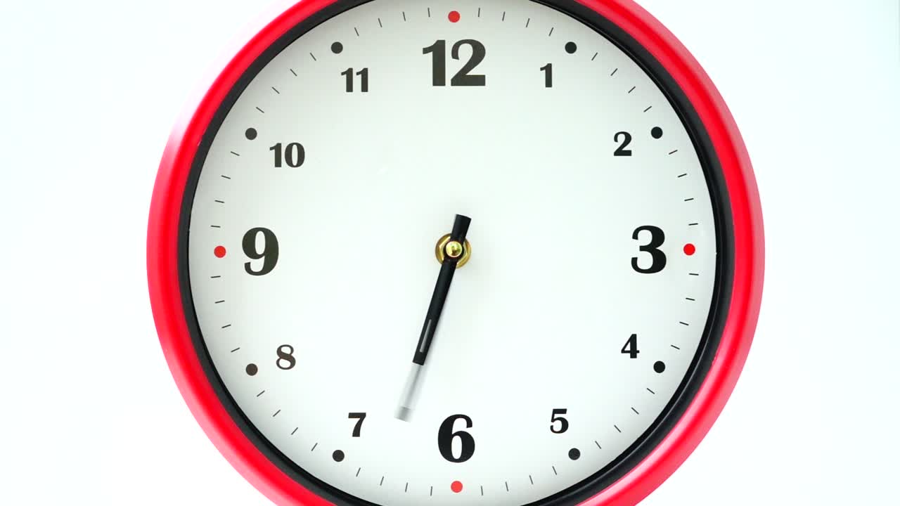 Shooting of hours. Time lapse. Shooting of the dial of hours