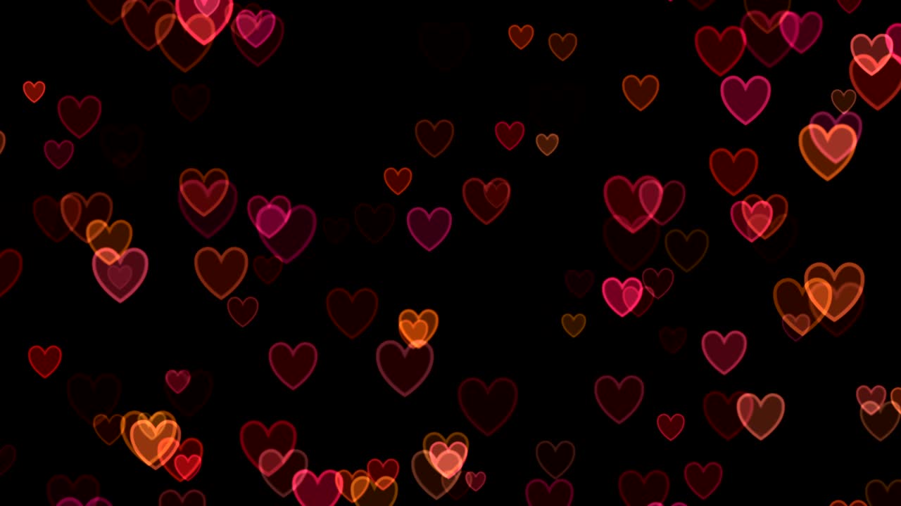 검은 바탕에 있는 심장