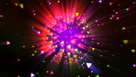 movimiento colorido bola de discoteca 2