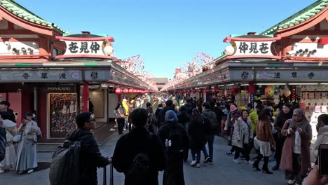 crowded temple festival with vibrant activity