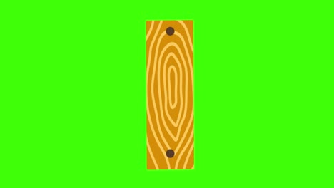 icono de un parquet en una pantalla verde en 4k
