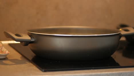 empty pot on electric stove