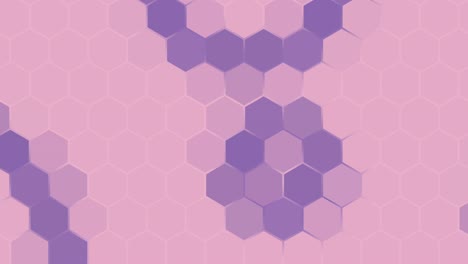 onda colorida brillante y dinámica que se mueve a lo largo de una cuadrícula hexagonal. en bucle