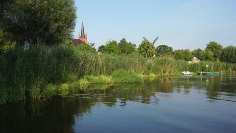 old town of werder in brandenburg on the banks of river havel