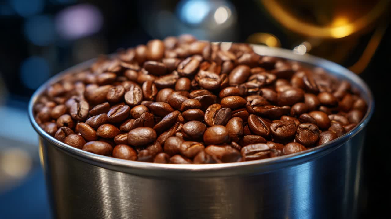 Coffee Beans in a Container