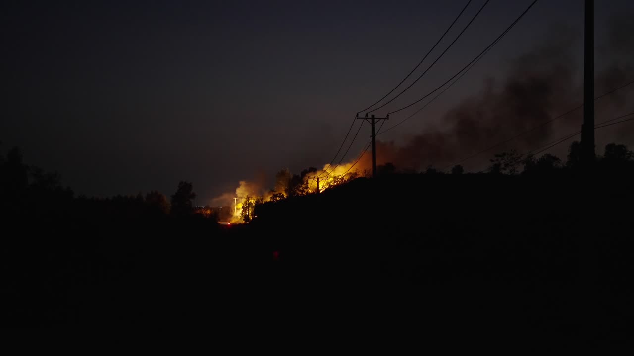 Nighttime Wildfire