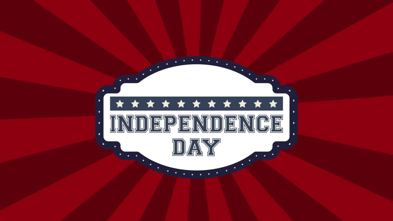 미국 독립기념일 기념 포스터 버스트