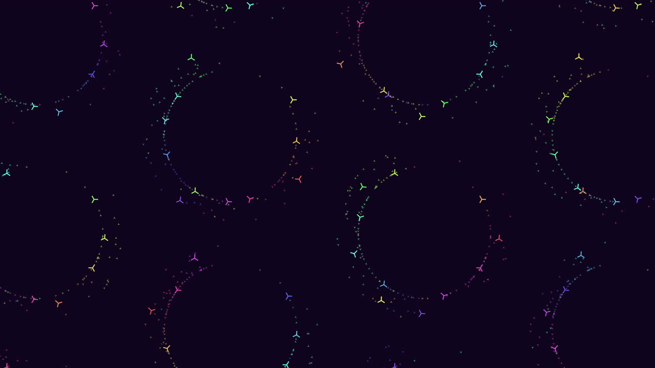 Mesmerizing dot pattern on dark background