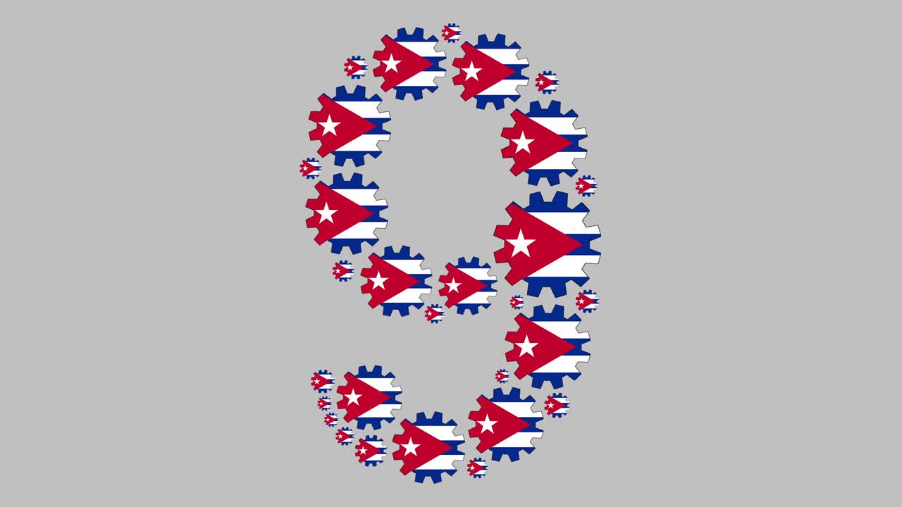 número nueve cubano