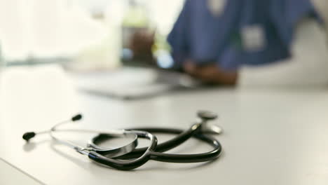 doctor's office with stethoscope