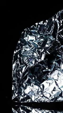 crumpled aluminum foil