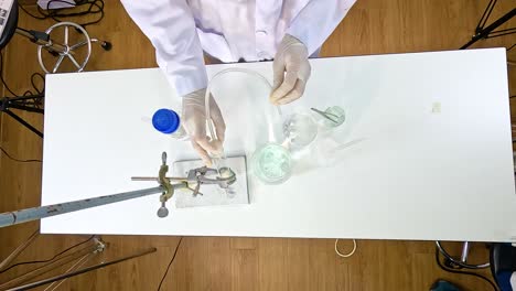 experimento científico en curso
