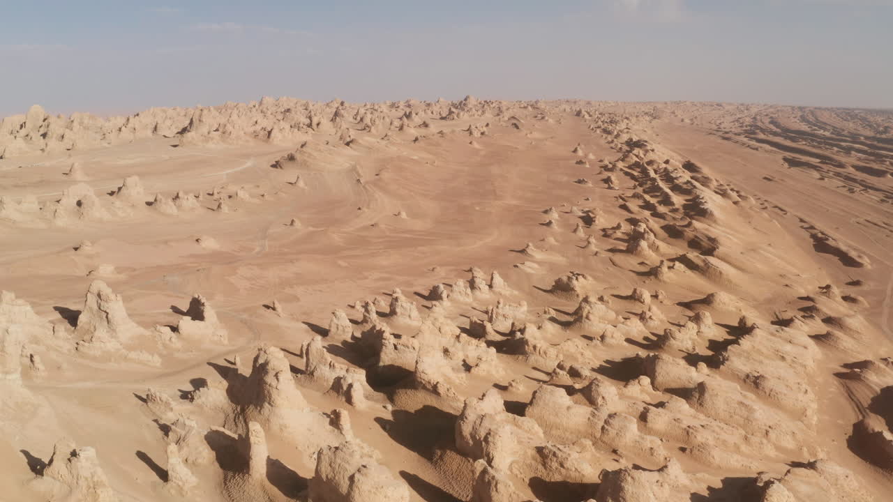 Hills and erosion terrain, natural background.