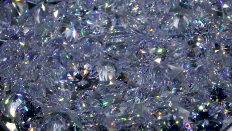 lote de diamantes blancos naturales brillantes de forma redonda girando con fuego alto