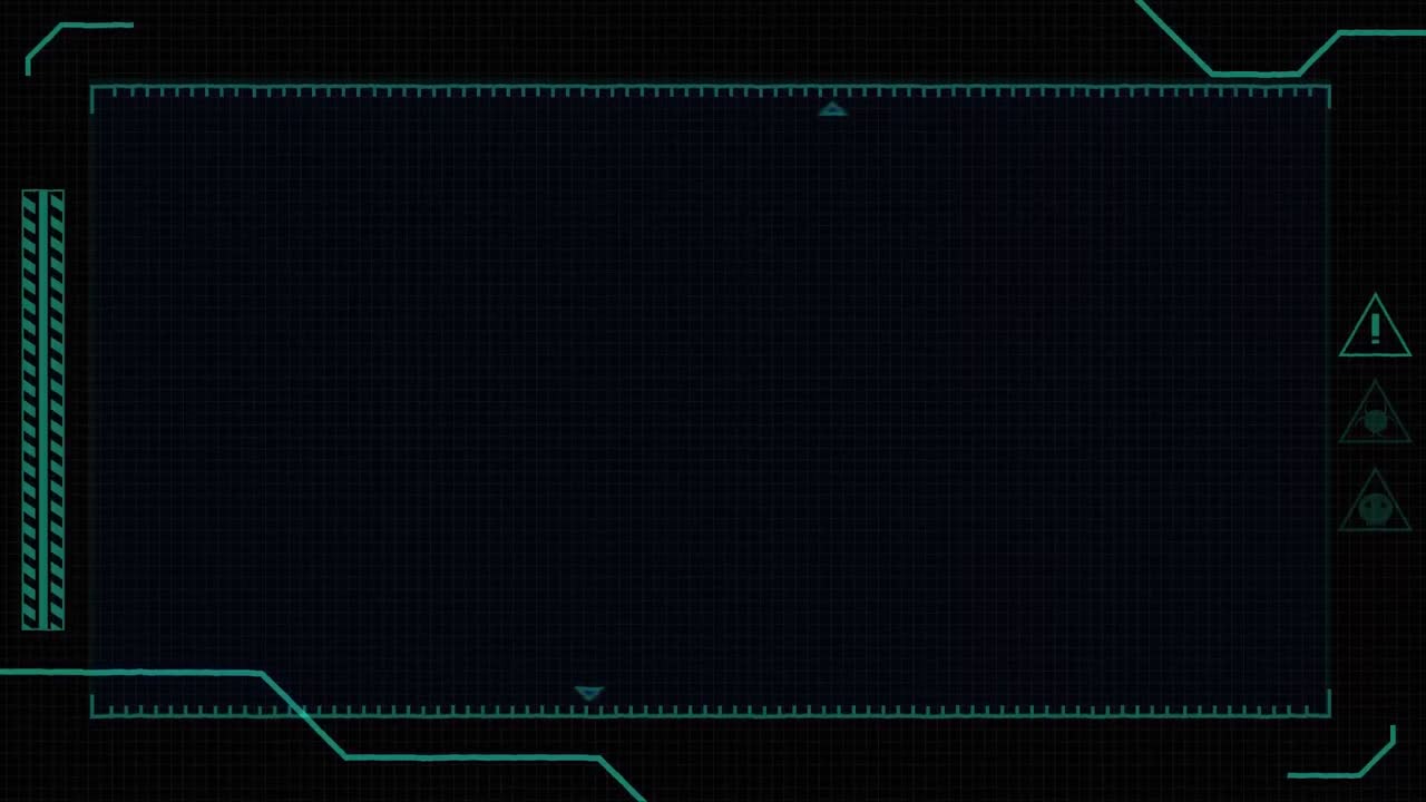 Green markers on black background