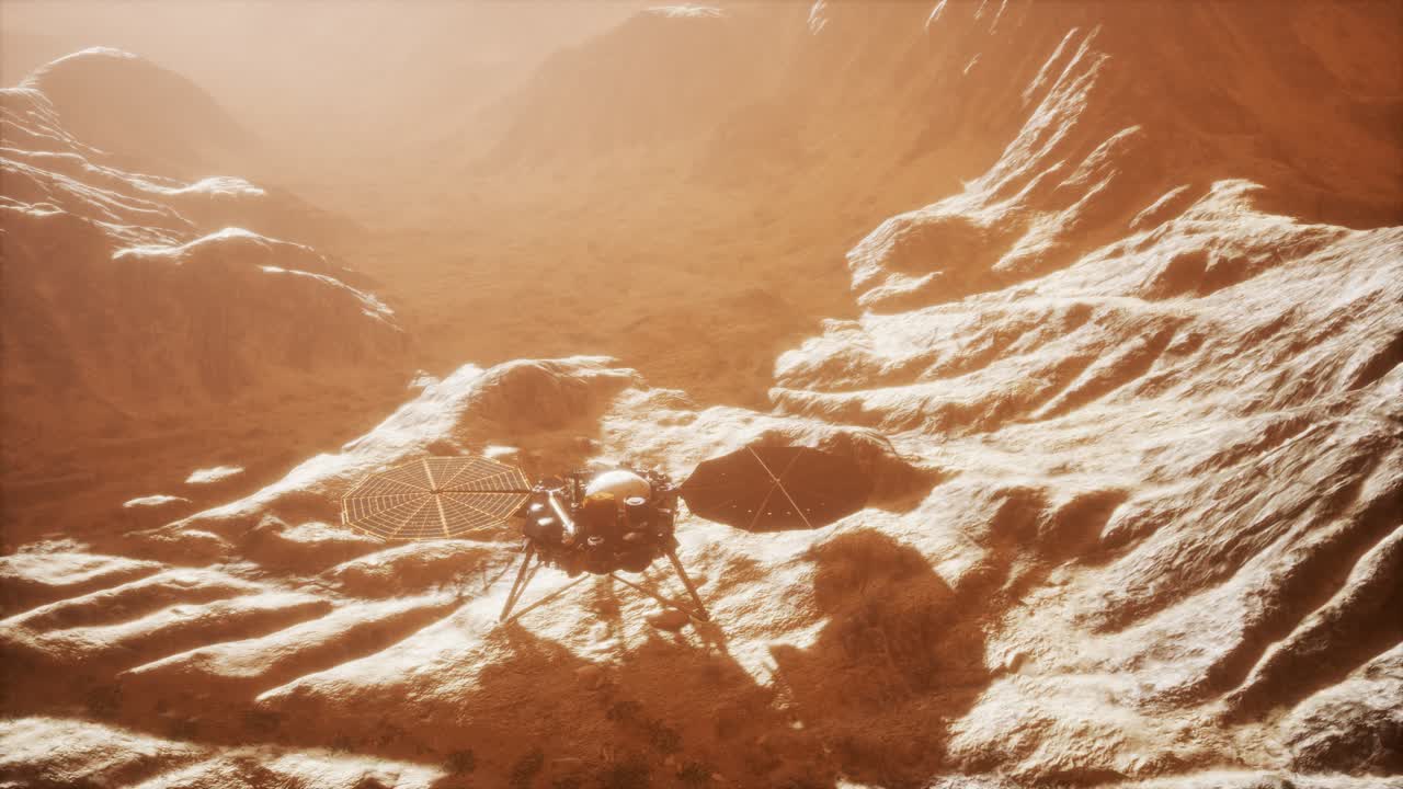 La sonda Insight su Marte esplora la superficie del pianeta rosso