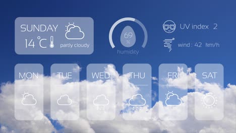 weather forecast interface