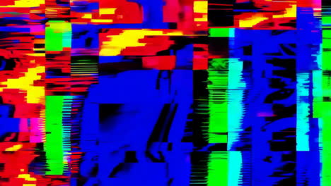 abstract glitch art with vibrant digital patterns