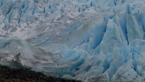 a  the blue ice of a glacier 1