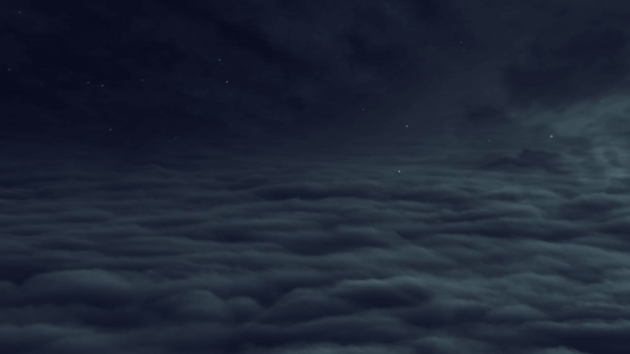 una vista desde arriba de las tormentas eléctricas que ocurren dentro de las nubes